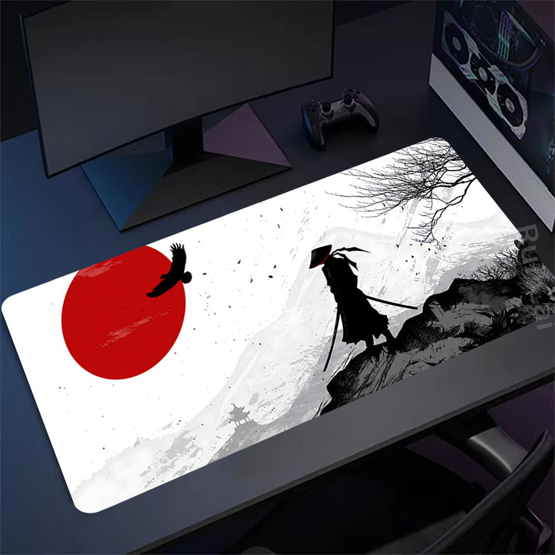 XL Gaming Mouse Pad with Samurai Art Design