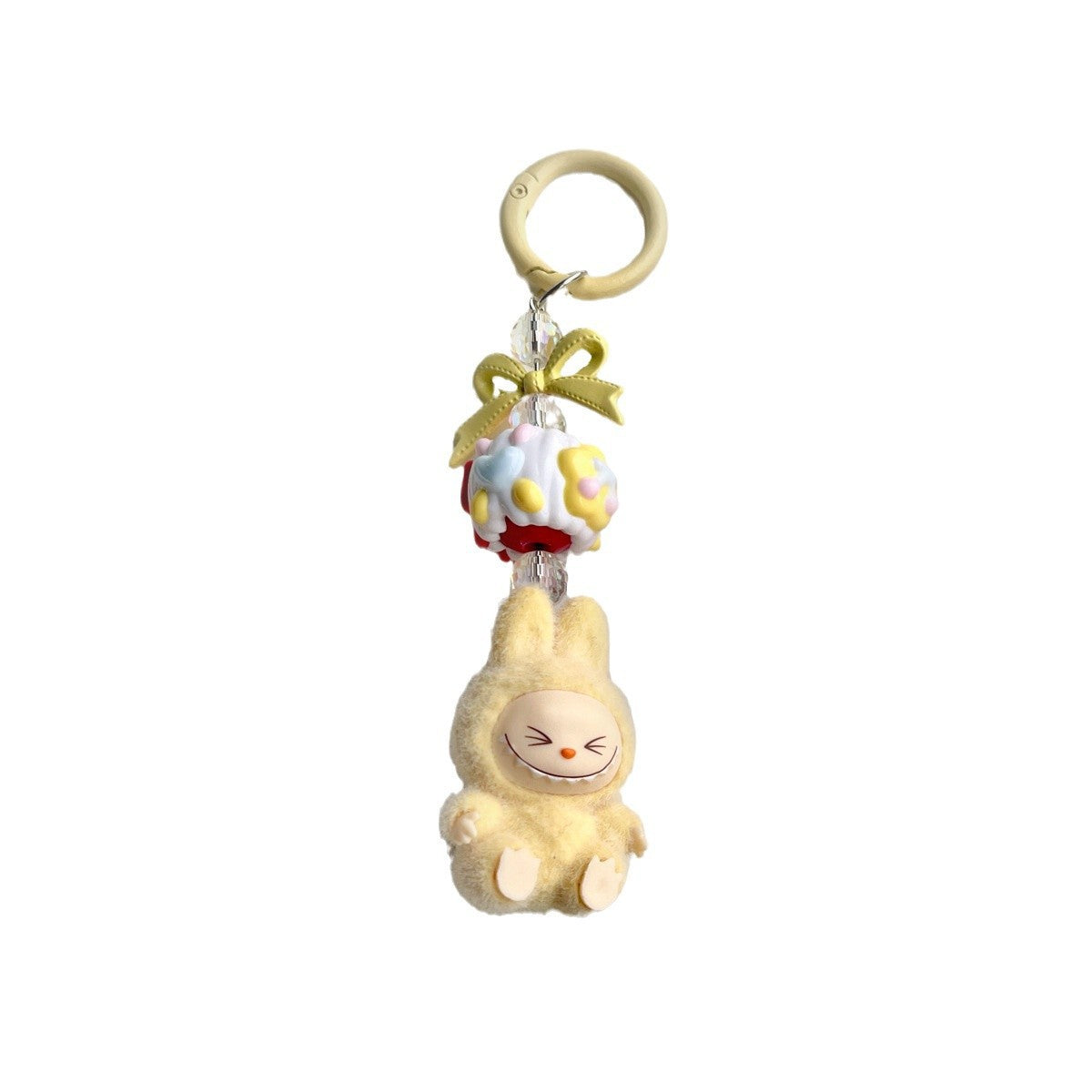 Mini Labubu Keychain – Cute Cartoon Phone & Bag Charm!