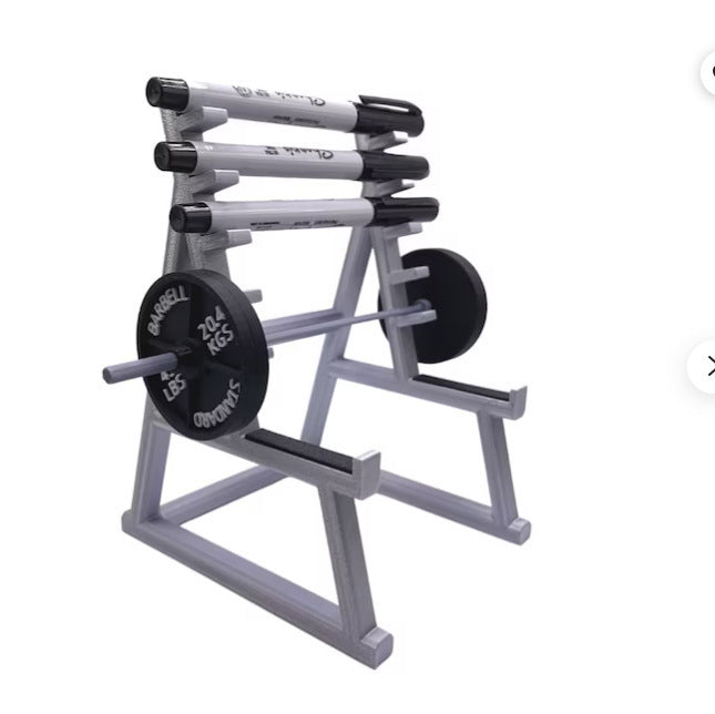 Mini Weight Rack Pen Holder for Fitness Lovers Desk