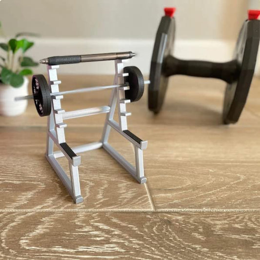 Mini Weight Rack Pen Holder for Fitness Lovers Desk