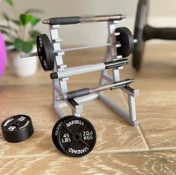 Mini Weight Rack Pen Holder for Fitness Lovers Desk