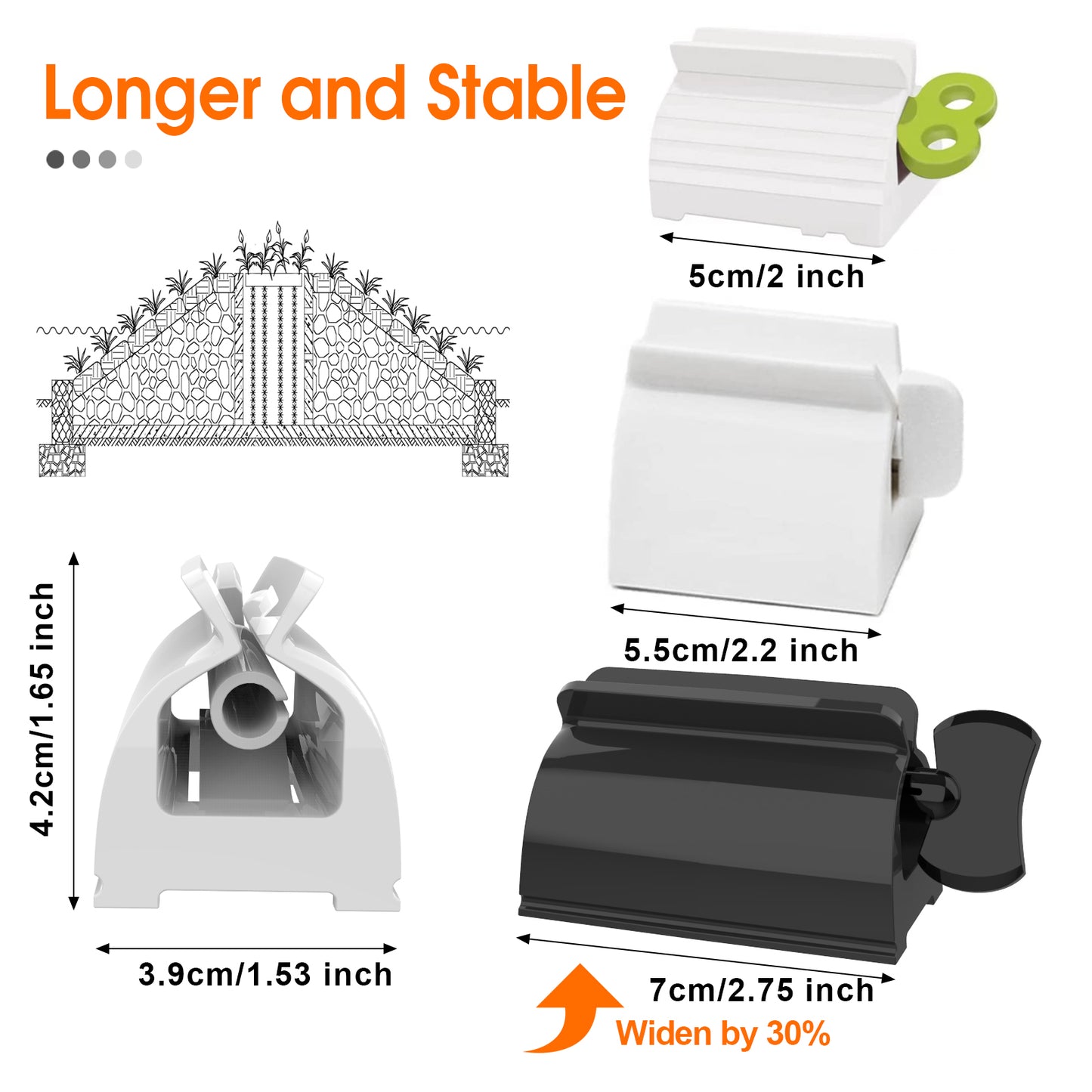 3-Pack Tube Squeezers Smart Kitchen & Bathroom Gadgets
