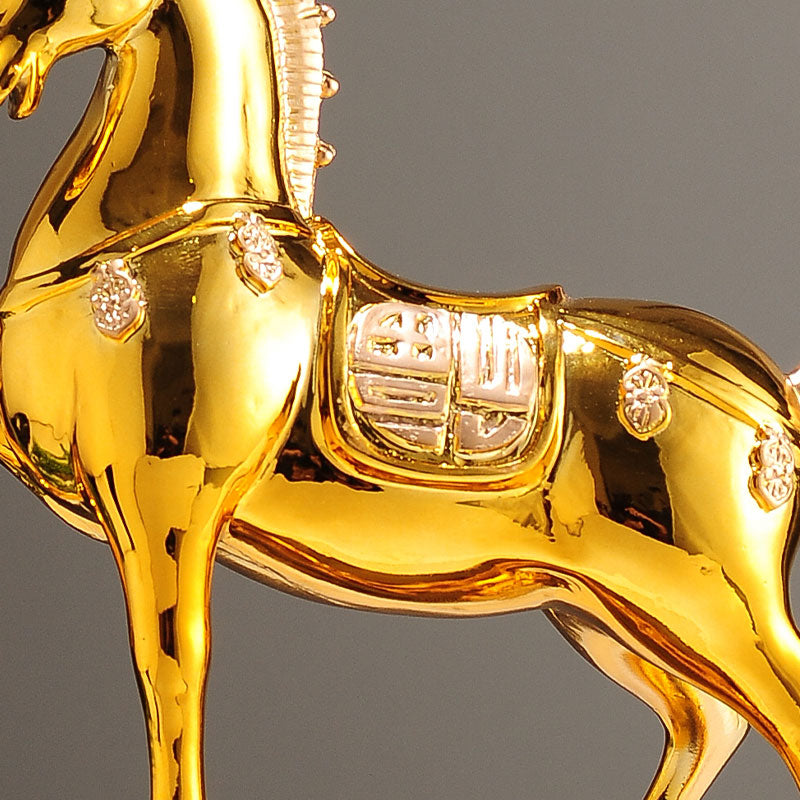 Elegant Chinese Resin Statue Luxurious Home & Office Decor